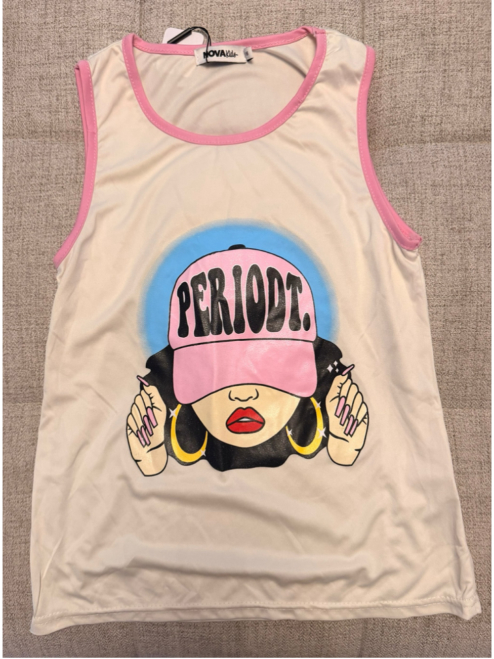 Nova Kids Girls 14/16 Periodt Graphic Tank Top NWT